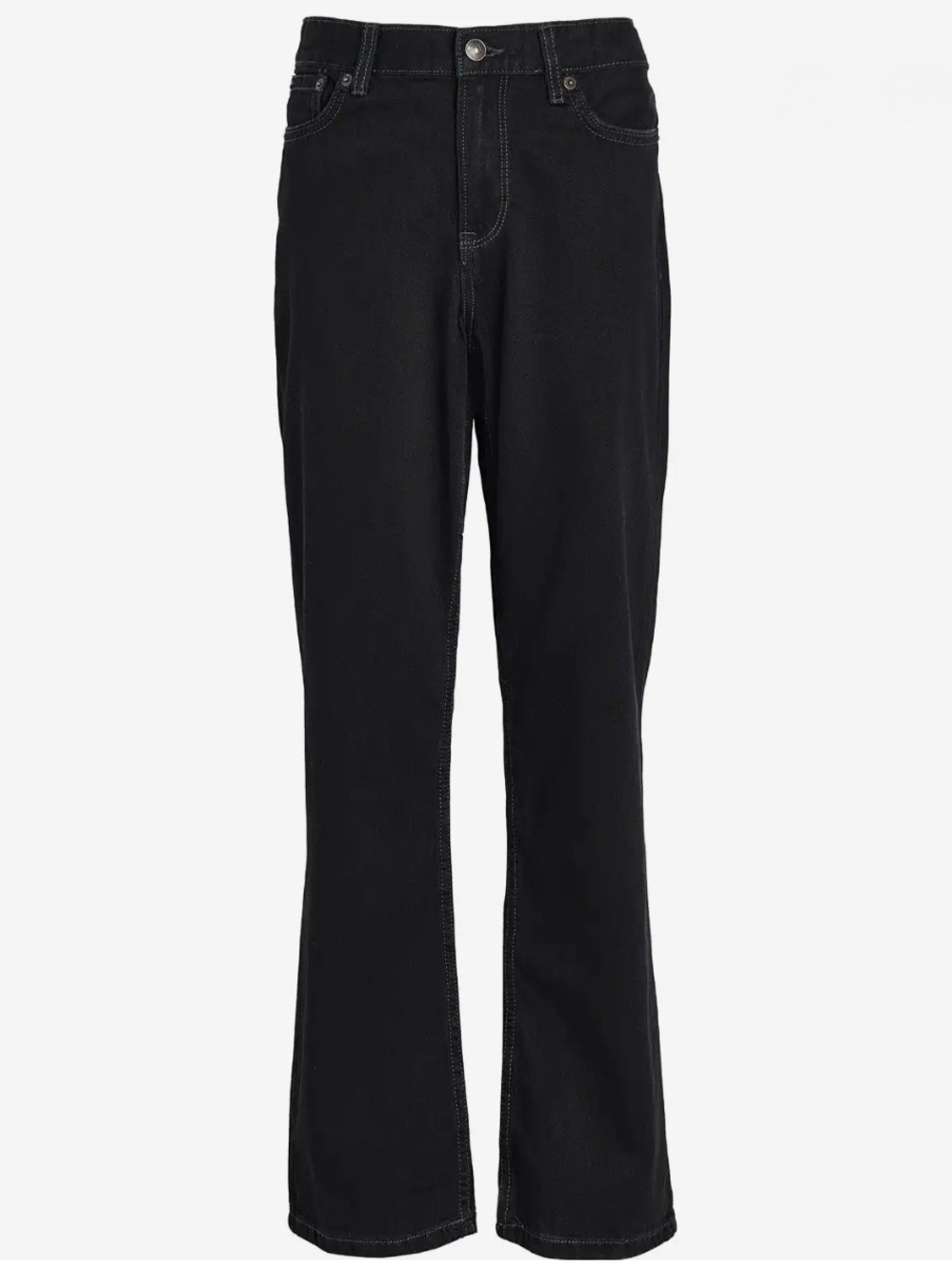 Abercrombie Kids Black High-Rise Straight Jeans - Size 17/18